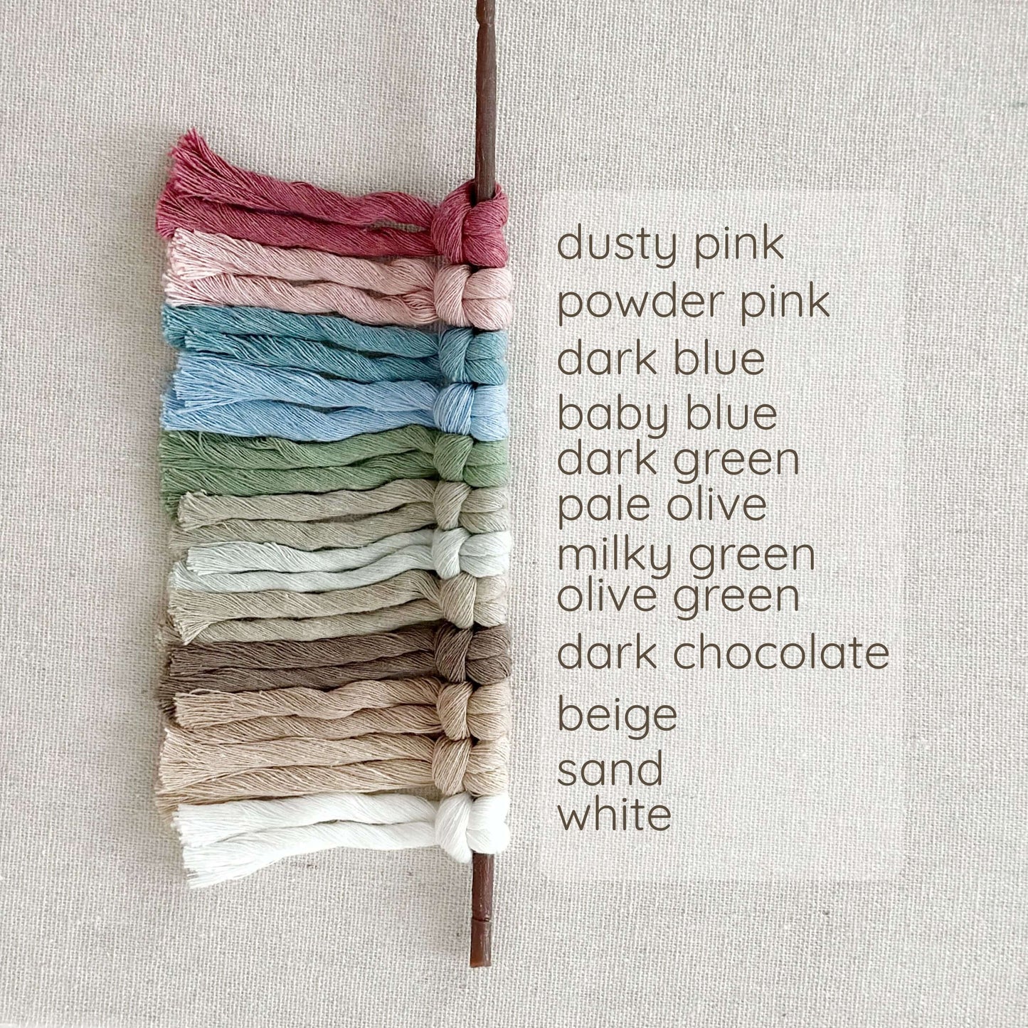 Makramé kulcstartó