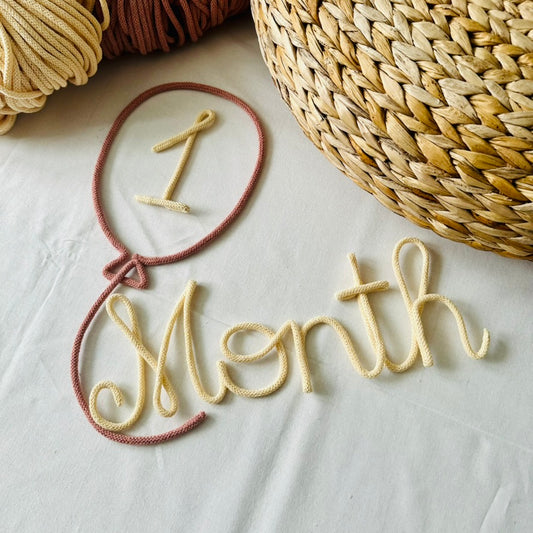 Idővarázs – 12 Hónap Jelölő Fonalfelirat Szett