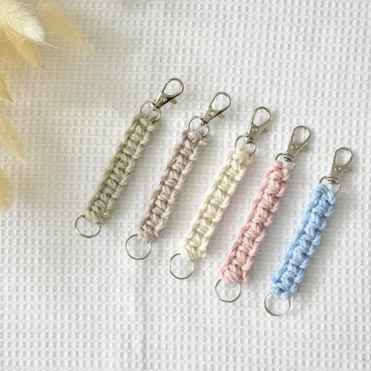 Makramé kulcstartó