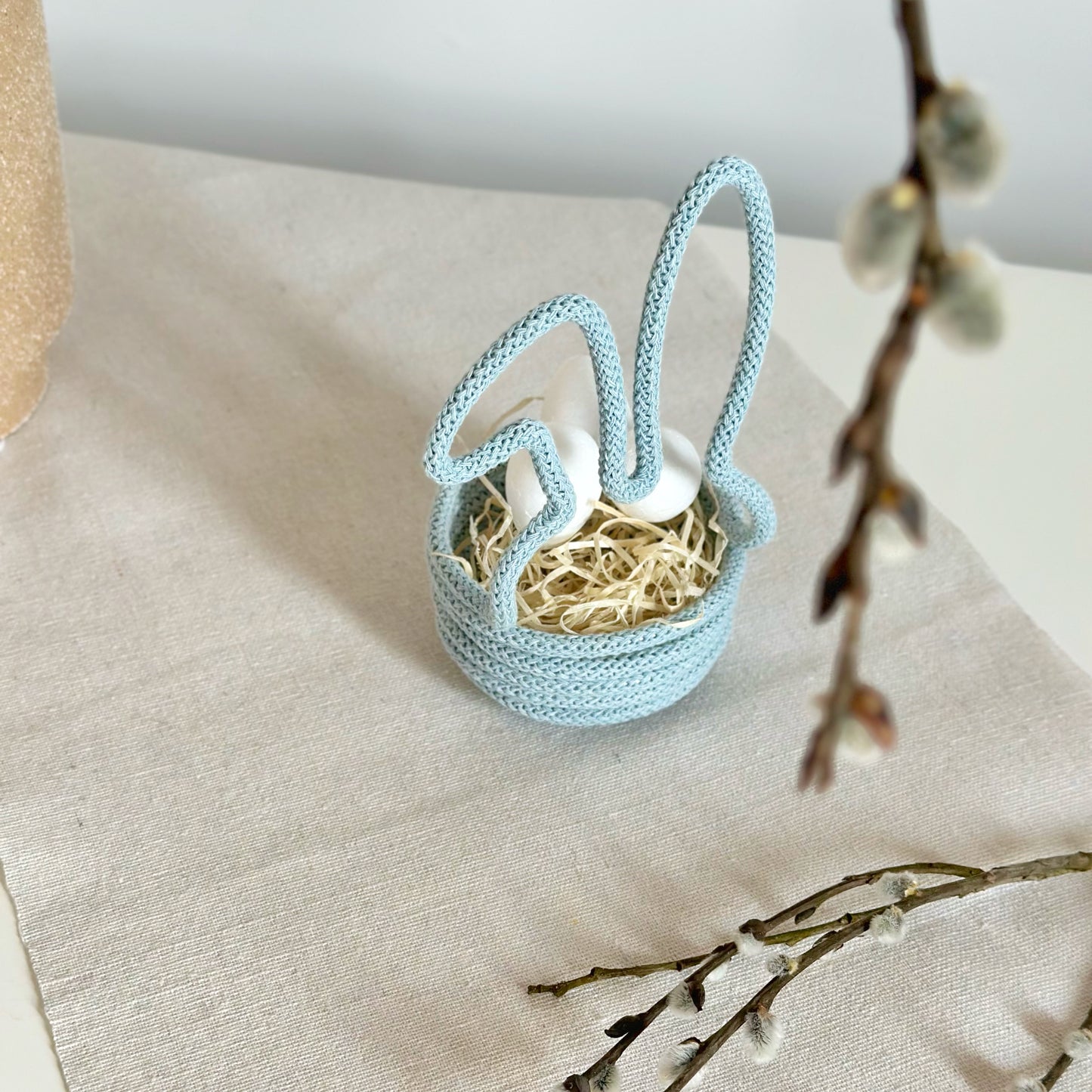 Nyuszis asztali tojástartó